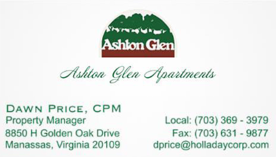 Ashton Glen Business Card